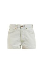 Matchesfashion.com Golden Goose Deluxe Brand - Judy High Rise Denim Shorts - Womens - Light Denim
