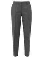 Matchesfashion.com Officine Gnrale - Roxane Felted Wool Tapered Trousers - Womens - Grey
