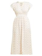 Matchesfashion.com Ace & Jig - Fay Tulip Jacquard Cotton Dress - Womens - Ivory
