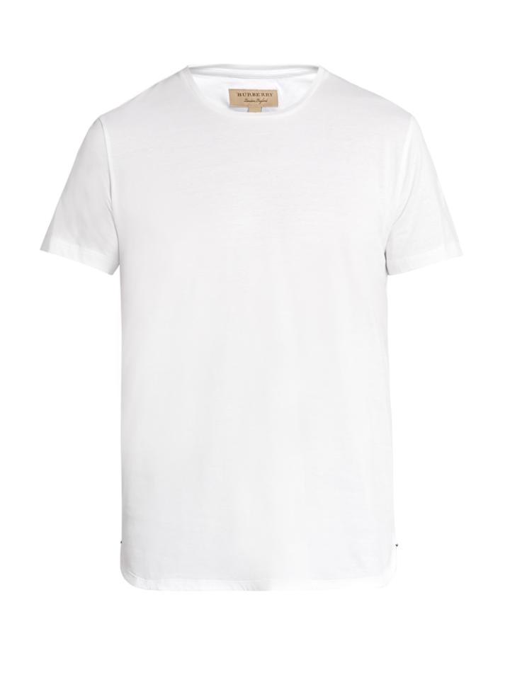 Burberry Stanford Crew-neck Cotton T-shirt