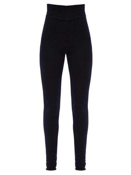 Matchesfashion.com Extreme Cashmere - No.112 Dance Stretch-cashmere Leggings - Womens - Navy