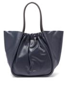 Matchesfashion.com Proenza Schouler - Ruched Xl Leather Tote Bag - Womens - Navy