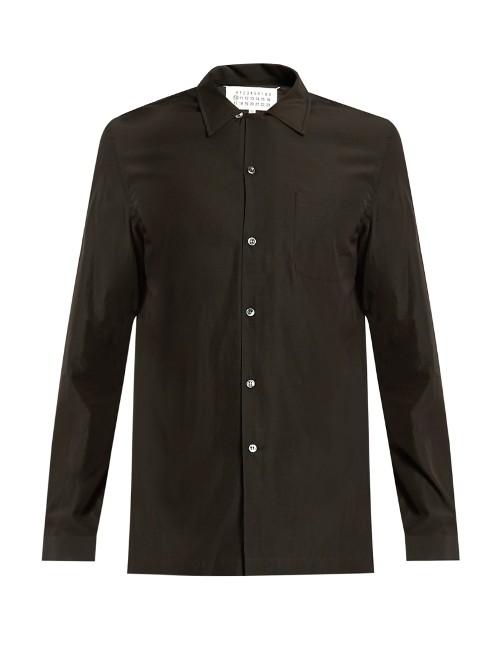Maison Margiela Button-cuff Crepe Shirt