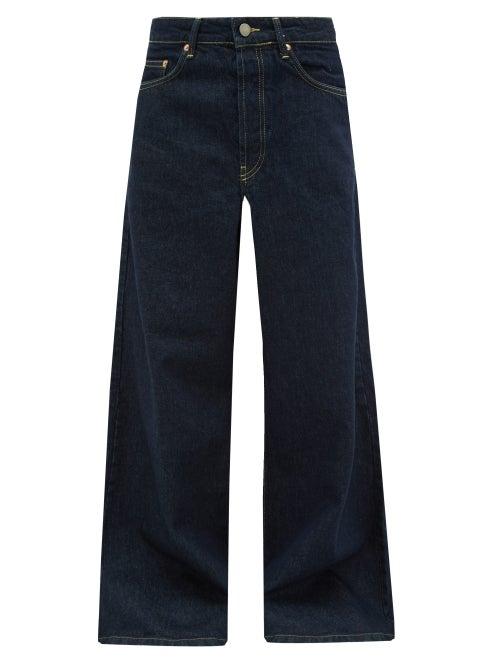 Matchesfashion.com Raey - Stride Wide Leg Jeans - Womens - Indigo