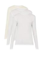 Matchesfashion.com Maison Margiela - Set Of 3 Long Sleeved Cotton T Shirts - Mens - White