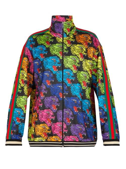 Matchesfashion.com Gucci - Angry Tiger Printed Track Top - Mens - Multi