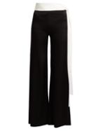 Matchesfashion.com Galvan - Vesper Tie Waist Trousers - Womens - Black White