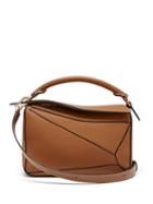 Matchesfashion.com Loewe - Puzzle Small Grained-leather Cross-body Bag - Womens - Tan