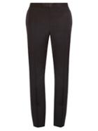 Alexander Mcqueen Slim-fit Wool And Mohair-blend Tuxedo Trousers