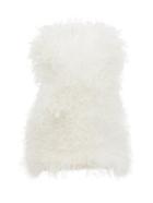 Matchesfashion.com The Attico - Strapless Ostrich-feather Strapless Mini Dress - Womens - White