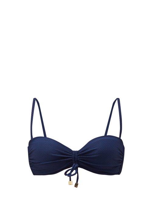 Matchesfashion.com Heidi Klein - Bandeau Bikini Top - Womens - Navy