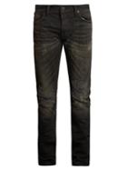 Mastercraft Union Slim Tapered-leg Distressed-knee Jeans