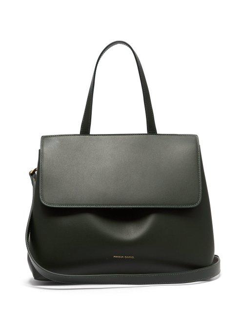 Matchesfashion.com Mansur Gavriel - Mini Lady Leather Cross Body Bag - Womens - Dark Green