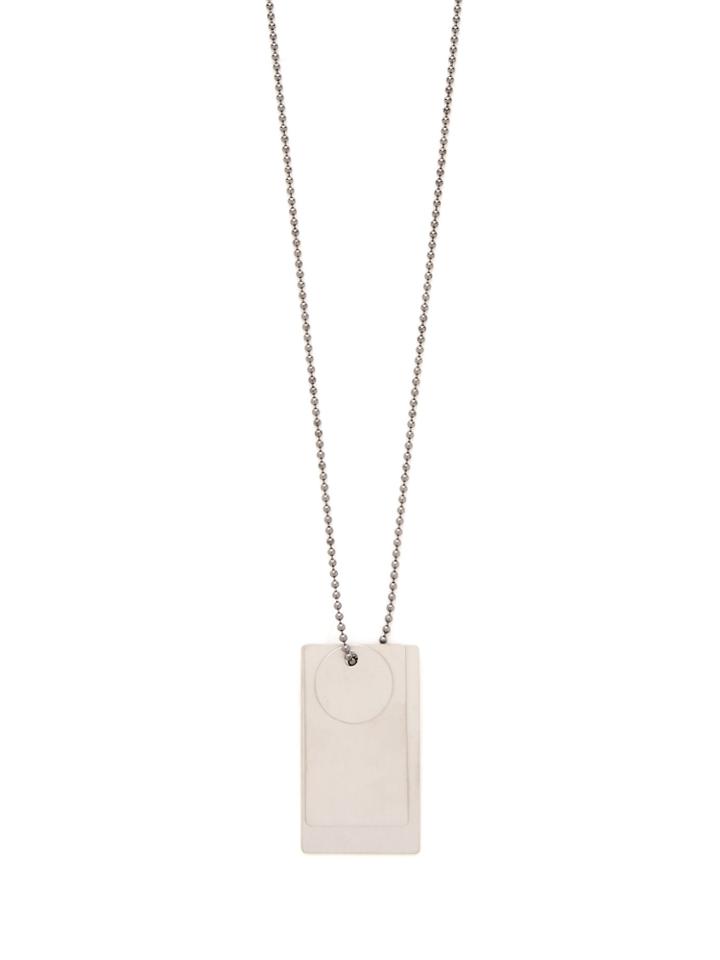 Jil Sander Logo-engraved Multi-tag Necklace