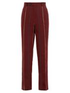 Matchesfashion.com Ditions M.r - Franois Striped Linen Blend Trousers - Mens - Multi