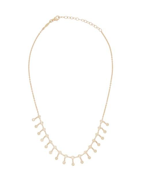 Matchesfashion.com Jacquie Aiche - Shaker 18kt Gold & Diamond Necklace - Womens - Gold