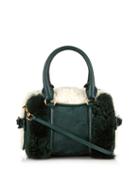 Burberry Prorsum Mini Bee Shearling And Suede Cross-body Bag
