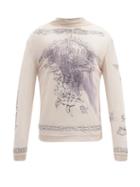Matchesfashion.com Givenchy - Tattoo-print Mesh Long-sleeved Top - Mens - Beige