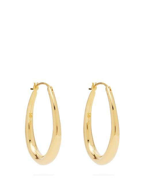 Matchesfashion.com Sophie Buhai - Tiny Egg Gold Vermeil Hoops - Womens - Gold