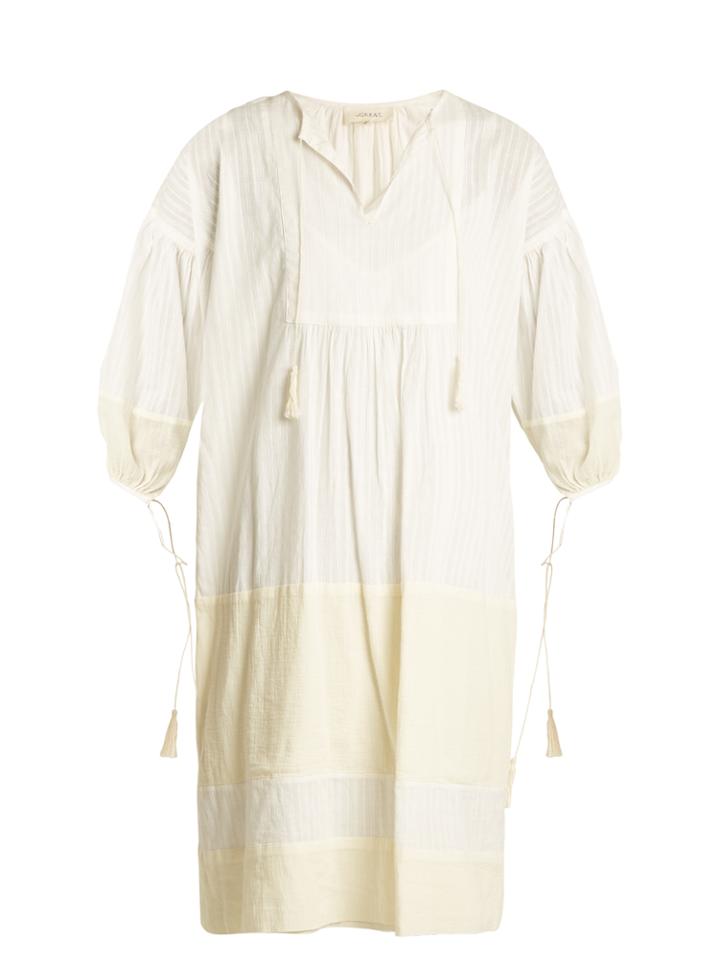 The Great The Panel Tunic Tassel-trimmed Dress