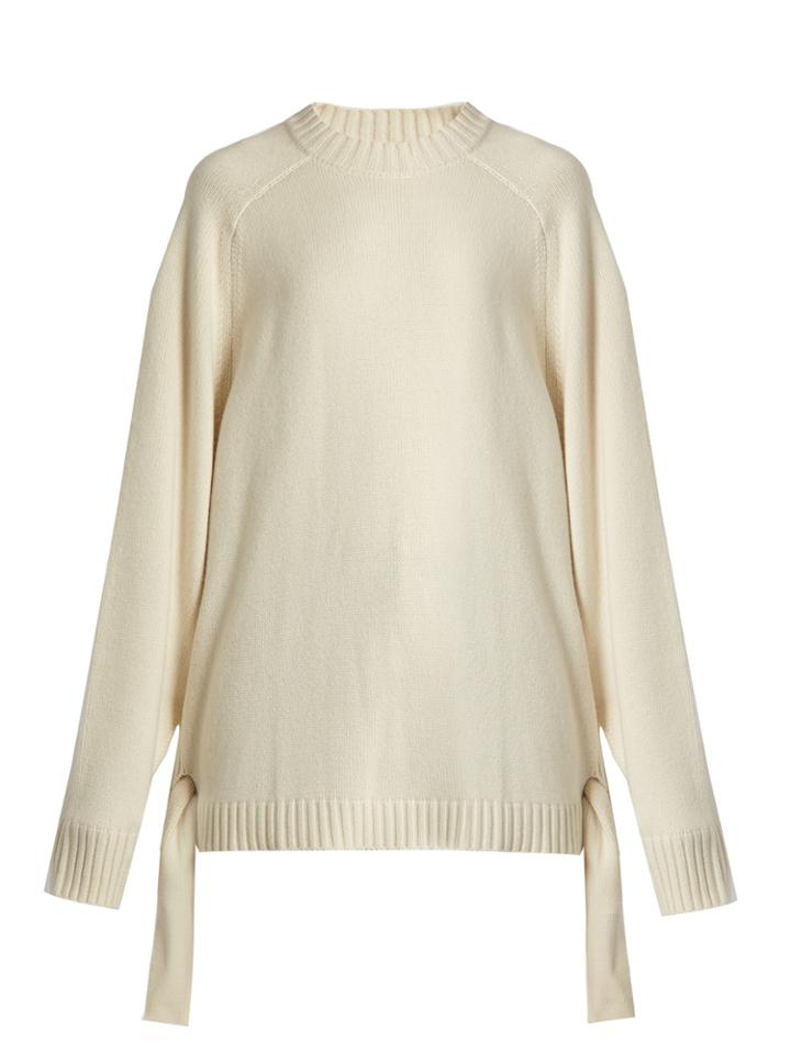 Tibi Tie-side Cashmere Sweater