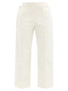 Matchesfashion.com Jacquemus - Esterel Cropped Cotton-canvas Trousers - Womens - Cream
