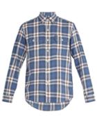 Matchesfashion.com Polo Ralph Lauren - Plaid Print Cotton Poplin Shirt - Mens - Blue Multi