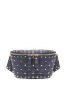 Matchesfashion.com Valentino - Rockstud Spike Quilted Leather Belt Bag - Womens - Navy