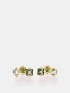 Suzanne Kalan - Amalfi Topaz, Peridot & 14kt Gold Earrings - Womens - Green Multi