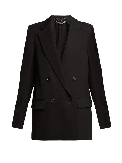 Matchesfashion.com Stella Mccartney - Double Breasted Wool Blazer - Womens - Black