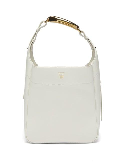 Tom Ford - Bianca Leather Shoulder Bag - Womens - White