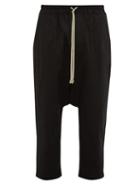 Matchesfashion.com Rick Owens - Cropped Stretch Cotton Twill Trousers - Mens - Black