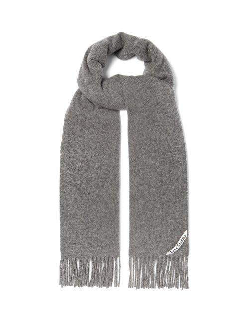 Matchesfashion.com Acne Studios - Canada Narrow Wool Scarf - Mens - Grey