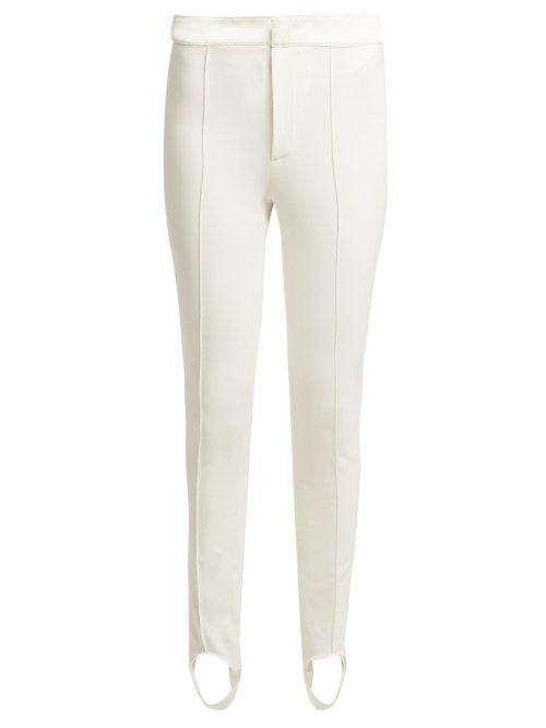 Matchesfashion.com Moncler Grenoble - Stirrup Cuff Jersey Ski Trousers - Womens - White