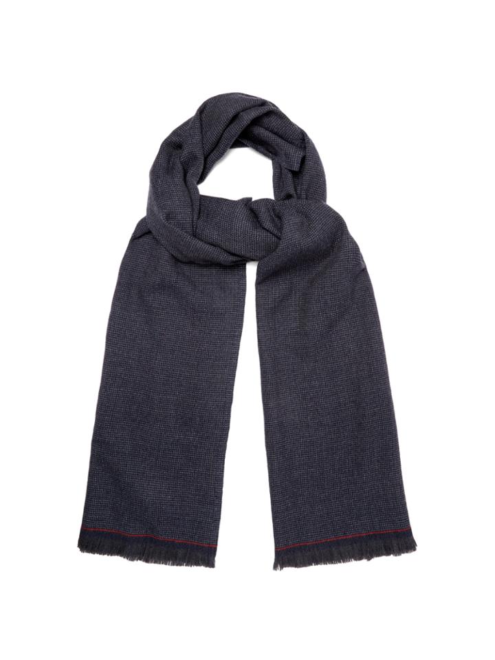 Ermenegildo Zegna Micro-checked Wool Scarf