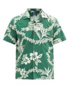 Matchesfashion.com Polo Ralph Lauren - Floral-print Cotton Short-sleeved Shirt - Mens - Green