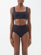 Cossie+co - The Gemma Scoop-neck Bikini Top - Womens - Black