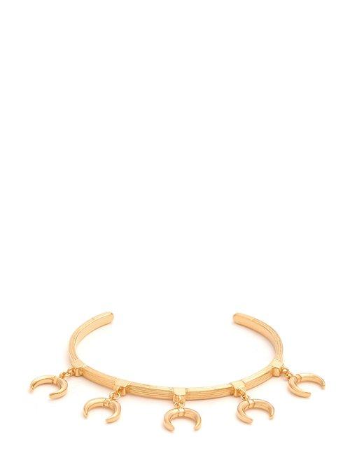 Matchesfashion.com Marte Frisnes - Norma Gold Plated Moon Drop Cuff - Womens - Gold