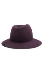 Matchesfashion.com Albertus Swanepoel - Dip Dye Felt Fedora Hat - Mens - Purple