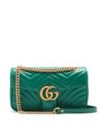 Matchesfashion.com Gucci - Gg Marmont Quilted Leather Shoulder Bag - Womens - Green