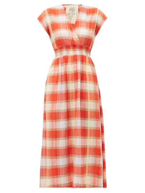 Matchesfashion.com Ace & Jig - Faye Picnic Checked Cotton Dress - Womens - Red