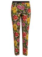 Etro Gemma Floral-print Stretch-cotton Trousers