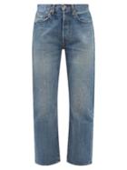 Chimala - Distressed Cropped Straight-leg Jeans - Womens - Blue