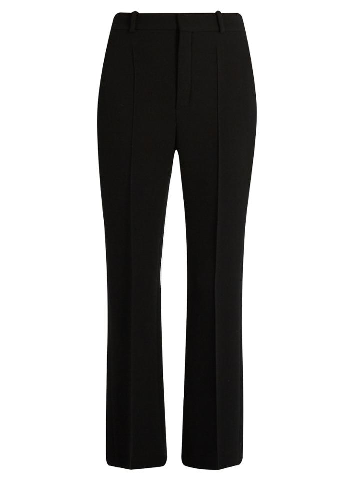 Chloé High-rise Wool-crepe Kick-flare Trousers