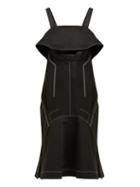 Matchesfashion.com Proenza Schouler - Cut Out Cotton Twill Midi Dress - Womens - Black