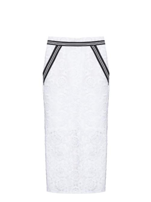 Preen By Thornton Bregazzi Gita Floral-embroidered High-waist Pencil Skirt