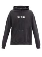 Matchesfashion.com Ksubi - Time Crisis Cotton-jersey Hooded Sweatshirt - Mens - Black Multi