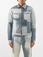 Alexander Mcqueen - Patchwork Denim Jacket - Mens - Light Blue