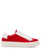 Matchesfashion.com Primury - Dyo Canvas And Leather Lace Up Trainers - Mens - Red Multi