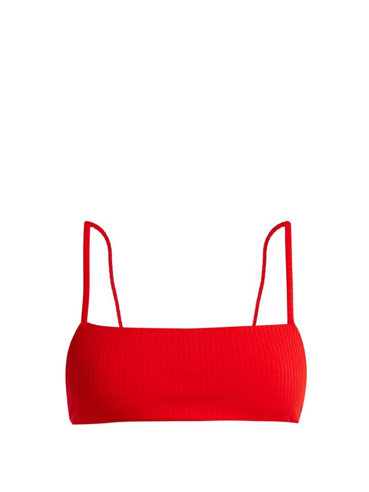 Mara Hoffman Sia Ribbed Bikini Top